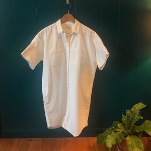 Madewell white boxy Shirt Dress